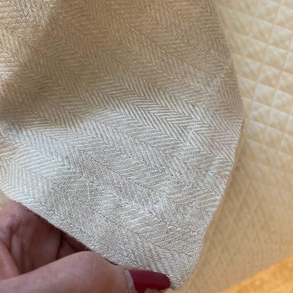 SFERRA DINNER NAPKINS - set of 6 “Chevron”. Color: Ecru - Picture 5 of 7